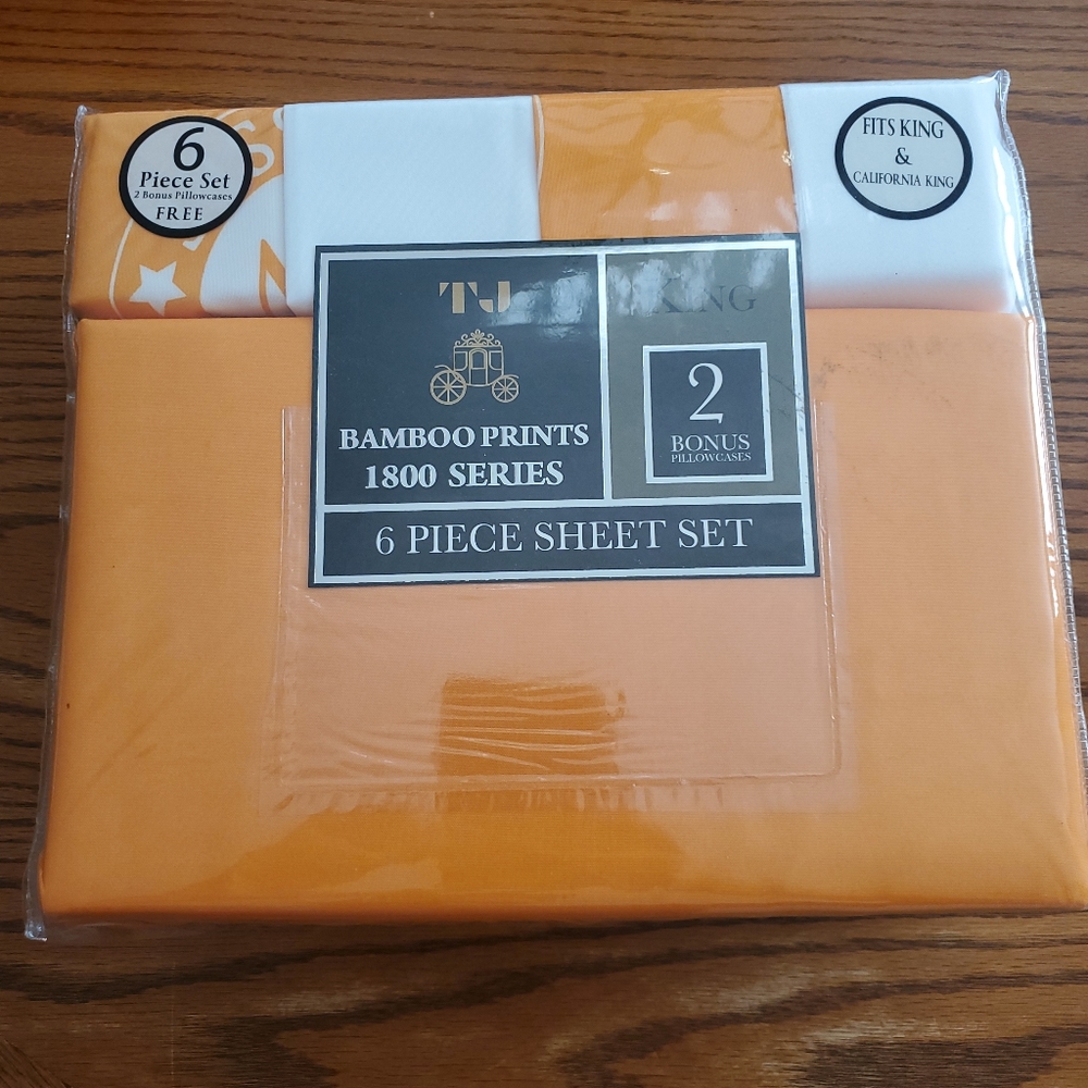 Bamboo Prints 1800 series-6 pieces sheets set-Tennessee/Alabama/Kentucky/Georgia